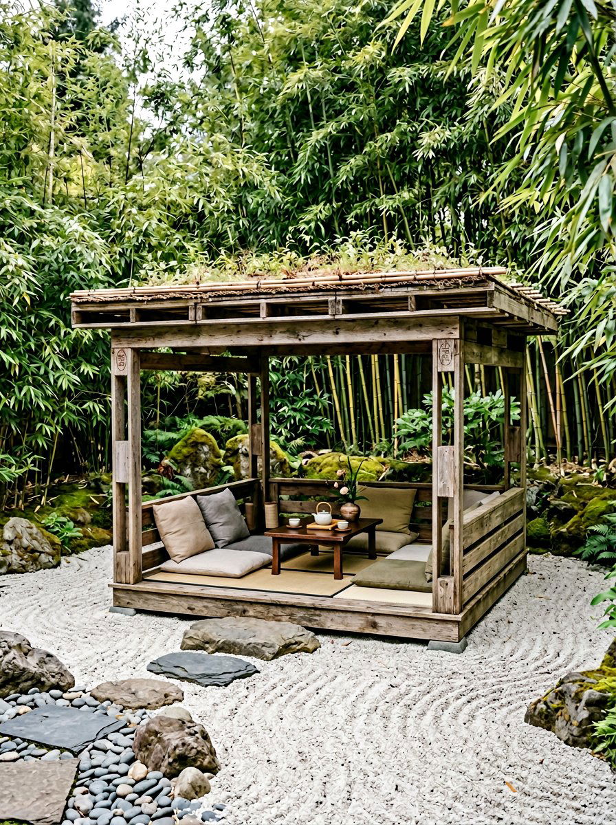 Low Profile Pallet Gazebo - 25 Pallet Gazebo Frame Ideas
