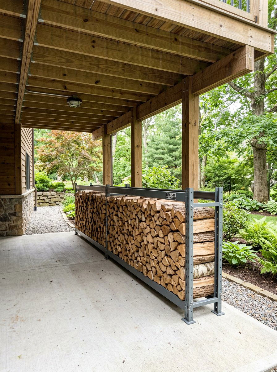 25 Pallet Firewood Storage Rack Ideas to Keep Wood Dry