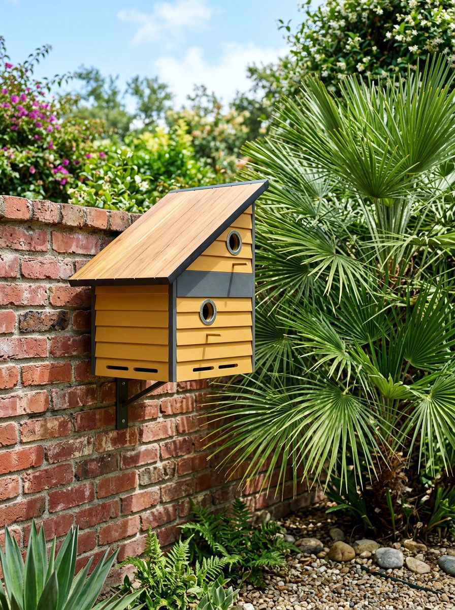 Mid century modern birdhouse - 25 colorful birdhouse ideas