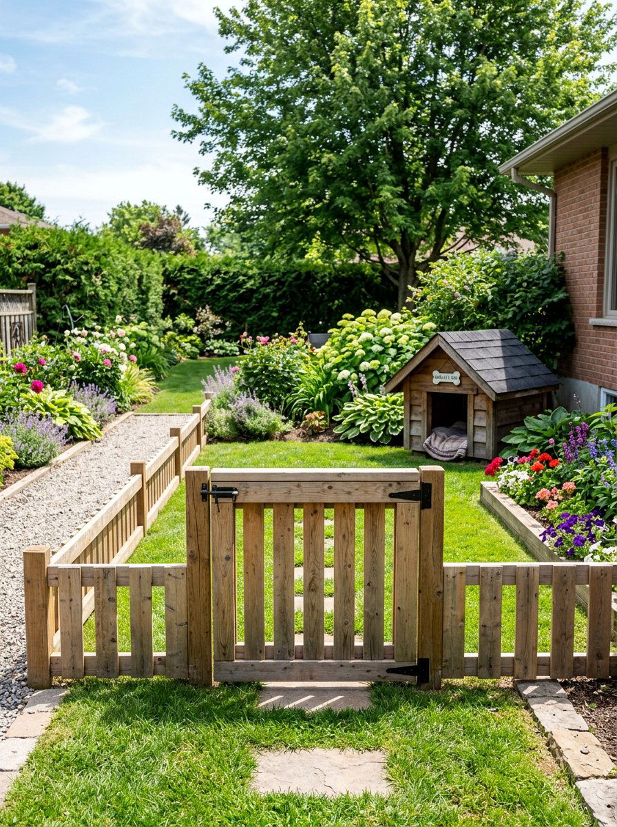 Mini pallet gate for pets - 25 Pallet Garden Gate Ideas