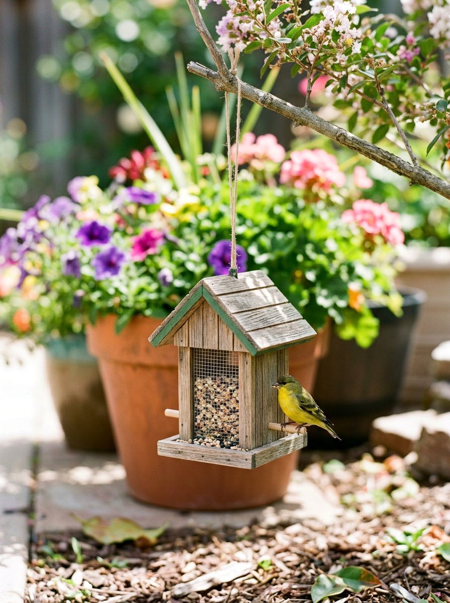 Miniature Bird Feeder - 25 Pallet Bird Feeder Ideas