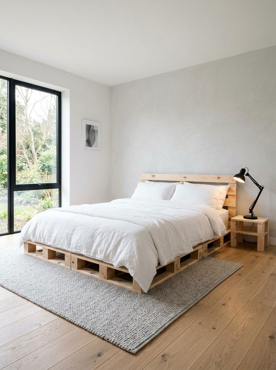 Minimalist Bed Frame - 25 Pallet toddler bed ideas