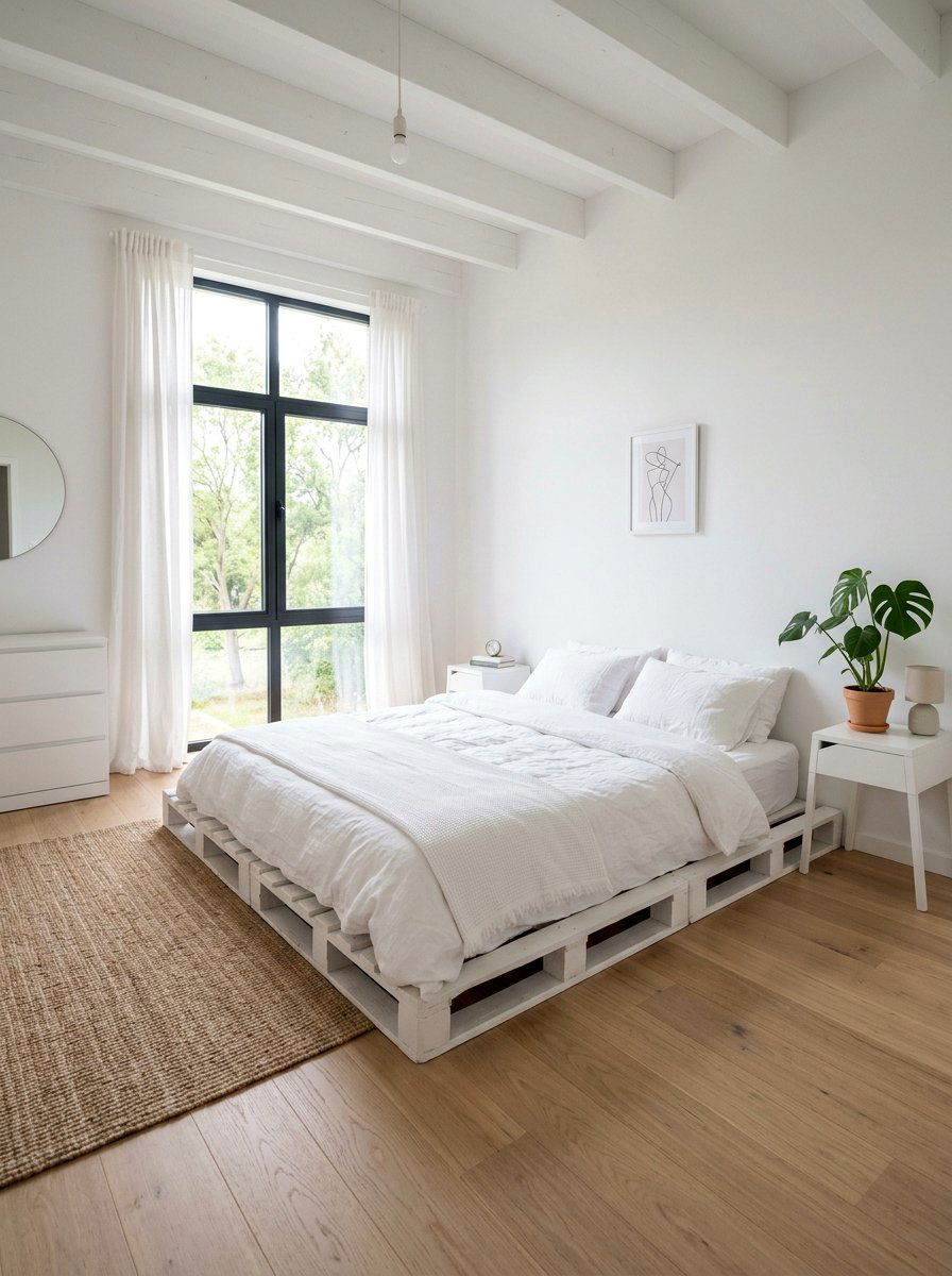 Minimalist Bedroom - 25 King size pallet bed ideas