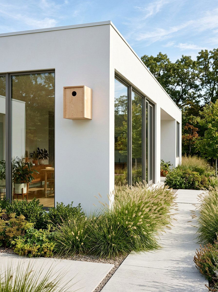 Minimalist Box Birdhouse - 25 unique birdhouse ideas