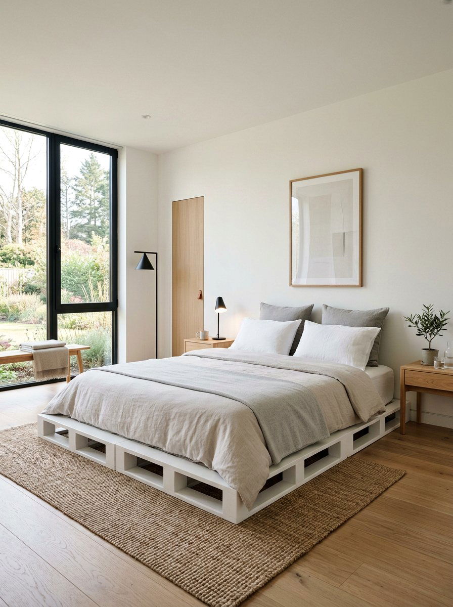 Minimalist Pallet Bed - 25 California king pallet bed ideas