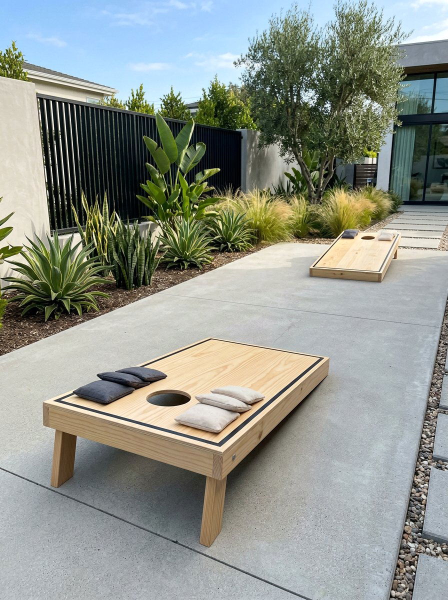 Minimalist Pallet Cornhole - 25 Pallet Cornhole Game Board Ideas