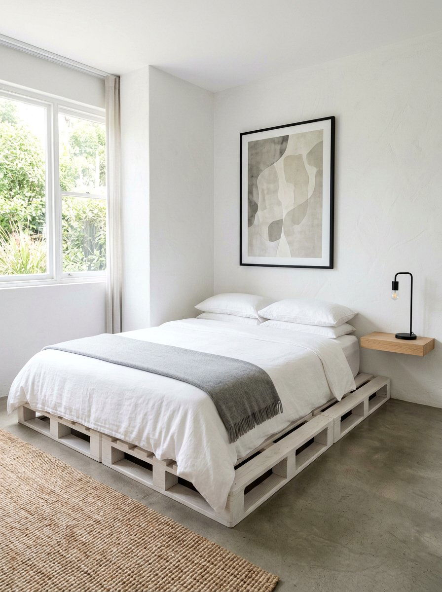 Minimalist Pallet Nook - 25 Pallet reading nook bed ideas