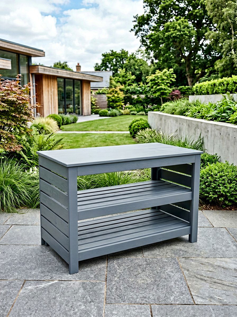 Minimalist Pallet Serving Unit - 25 Pallet Outdoor Serving Cart Ideas