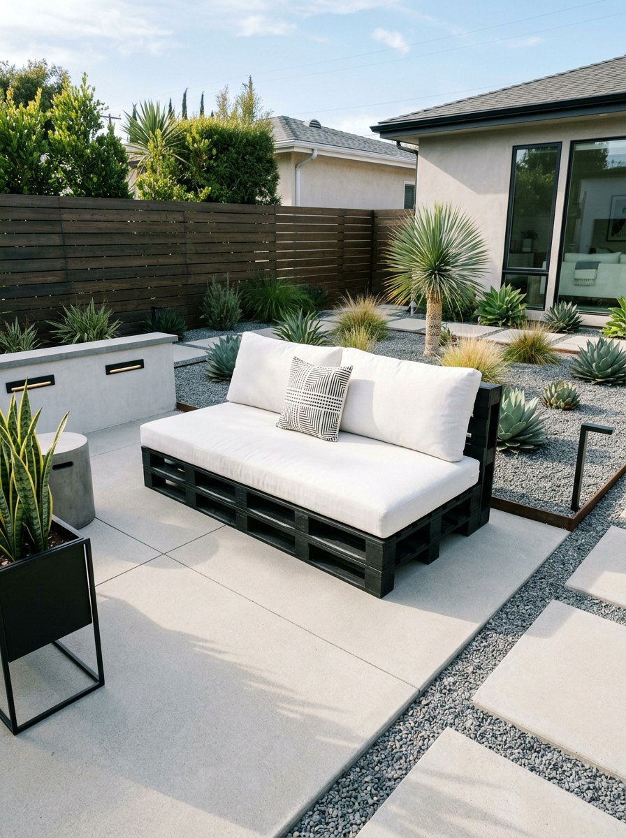 Minimalist backyard style - 25 Outdoor pallet daybed ideas