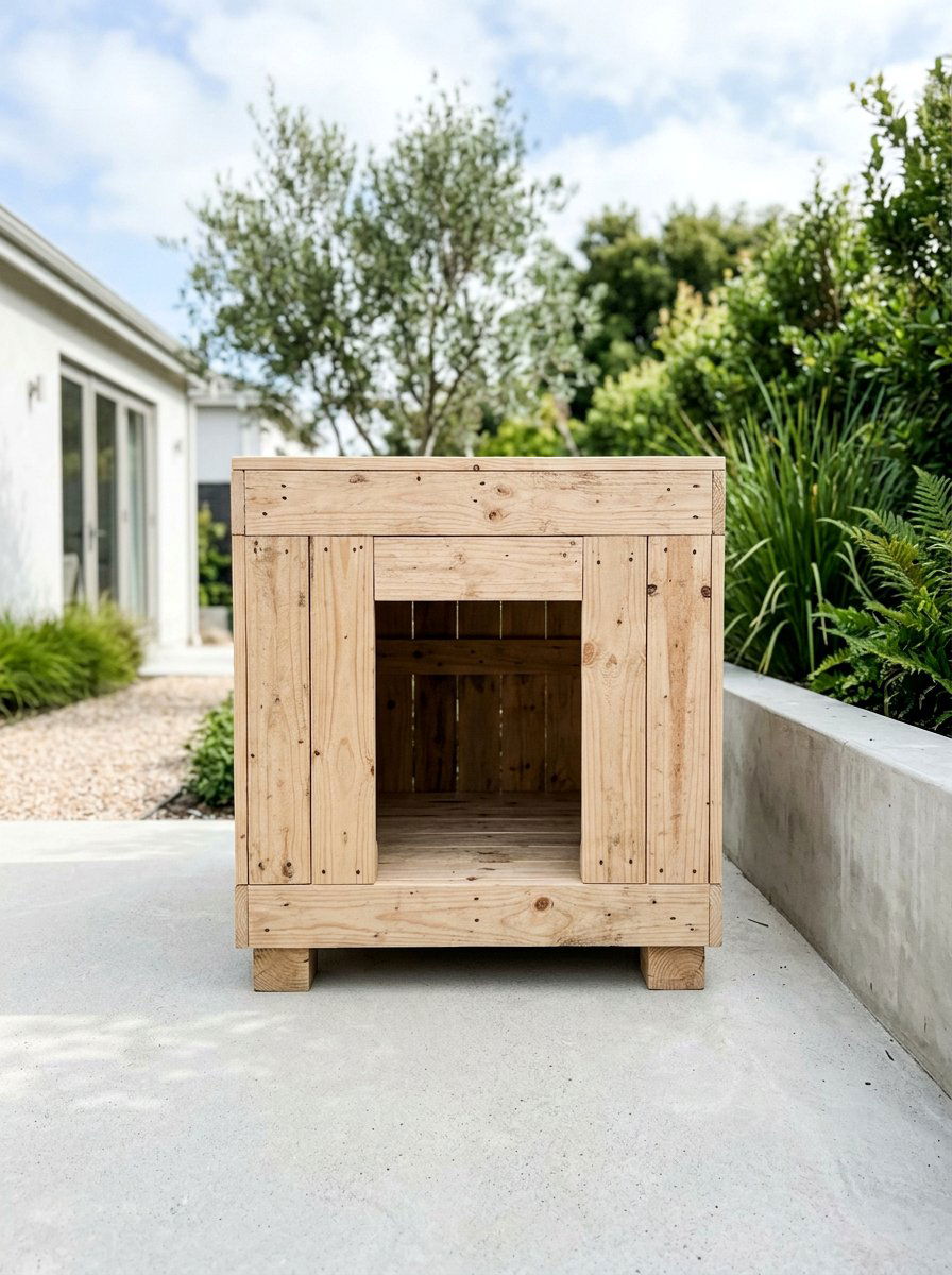 Minimalist pallet dog house - 25 pallet dog house ideas