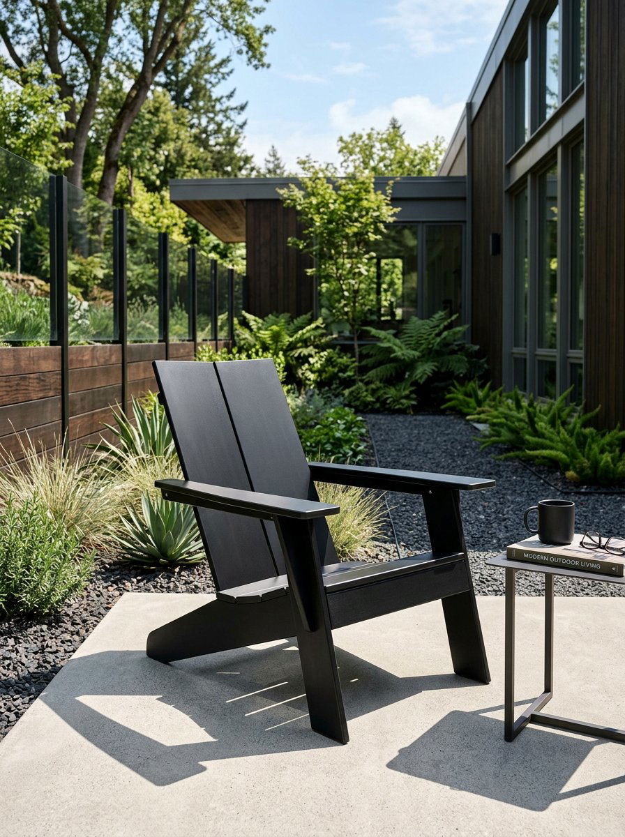 Modern Black Adirondack Chair - 25 Pallet Adirondack Chair Ideas