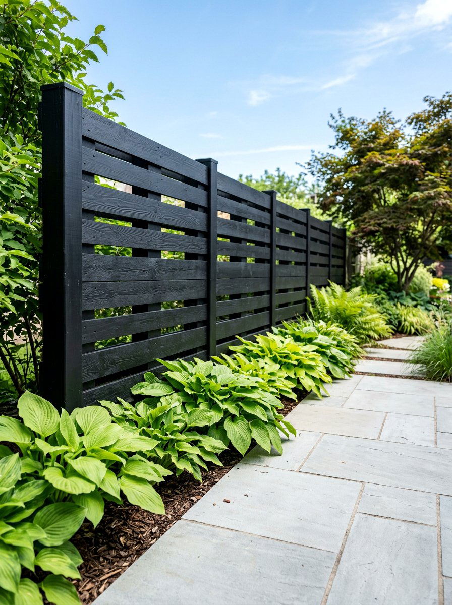 Modern Black Pallet Fence - 25 Pallet Fence for Backyard Ideas