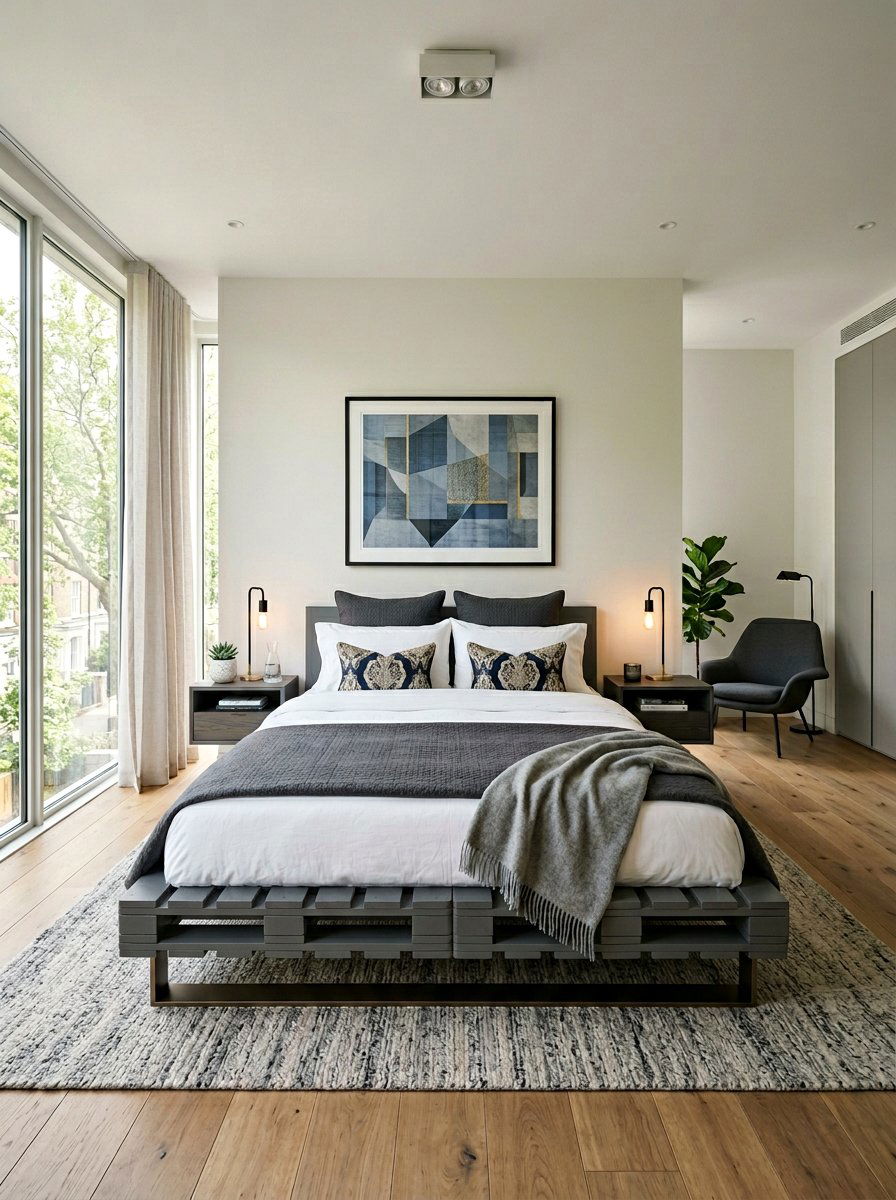 Modern Pallet Bed - 25 Minimalist pallet bed ideas