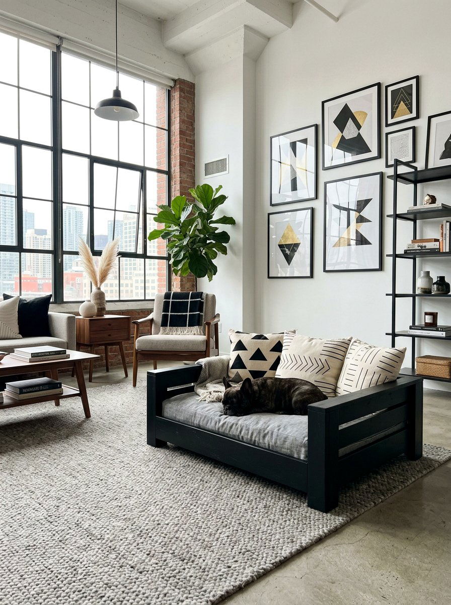 Modern Pallet Pet Bed - 25 pallet bed for dogs