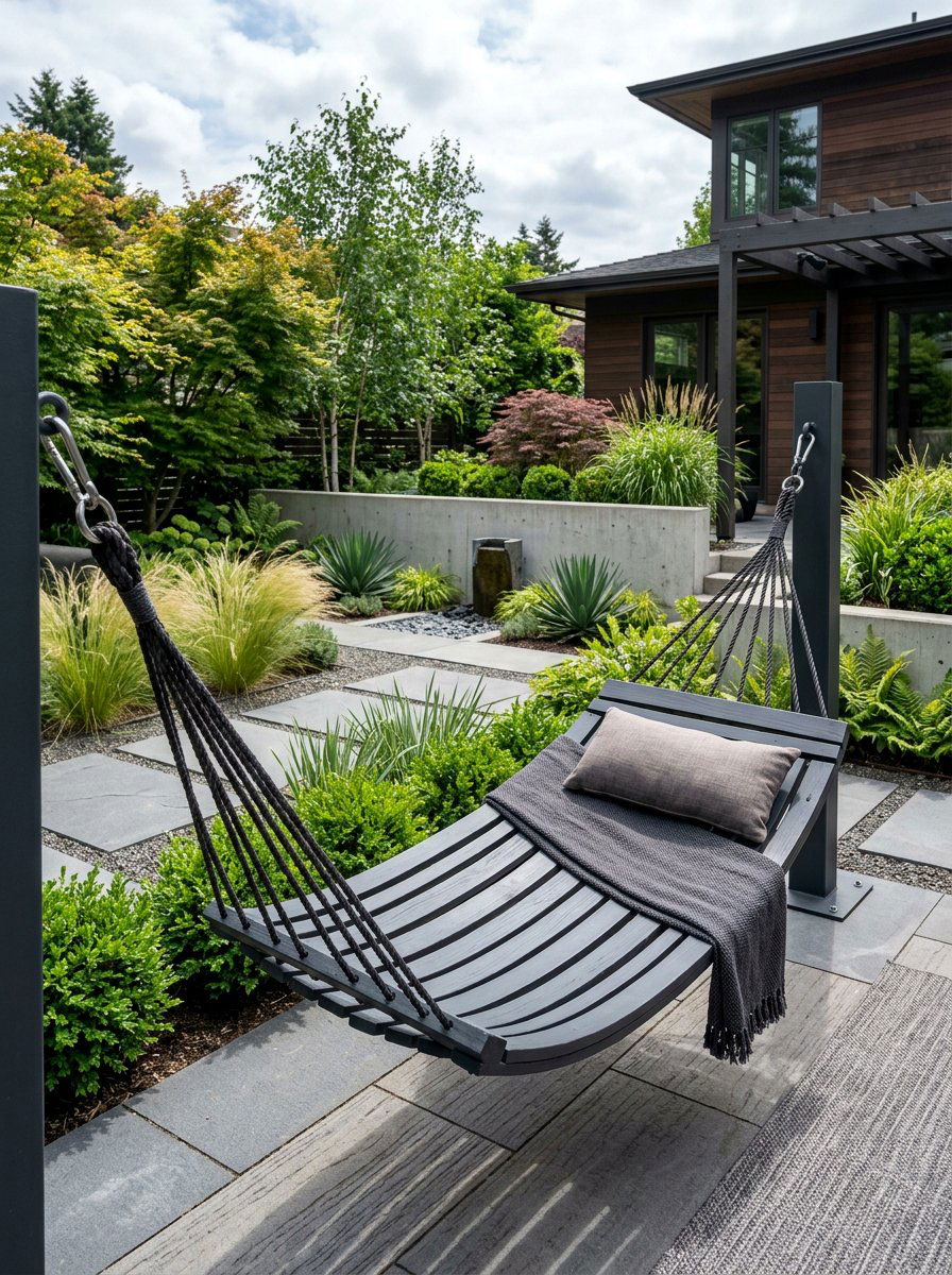 Modern Pallet Wood Hammock - 25 Pallet Hammock Stand Ideas