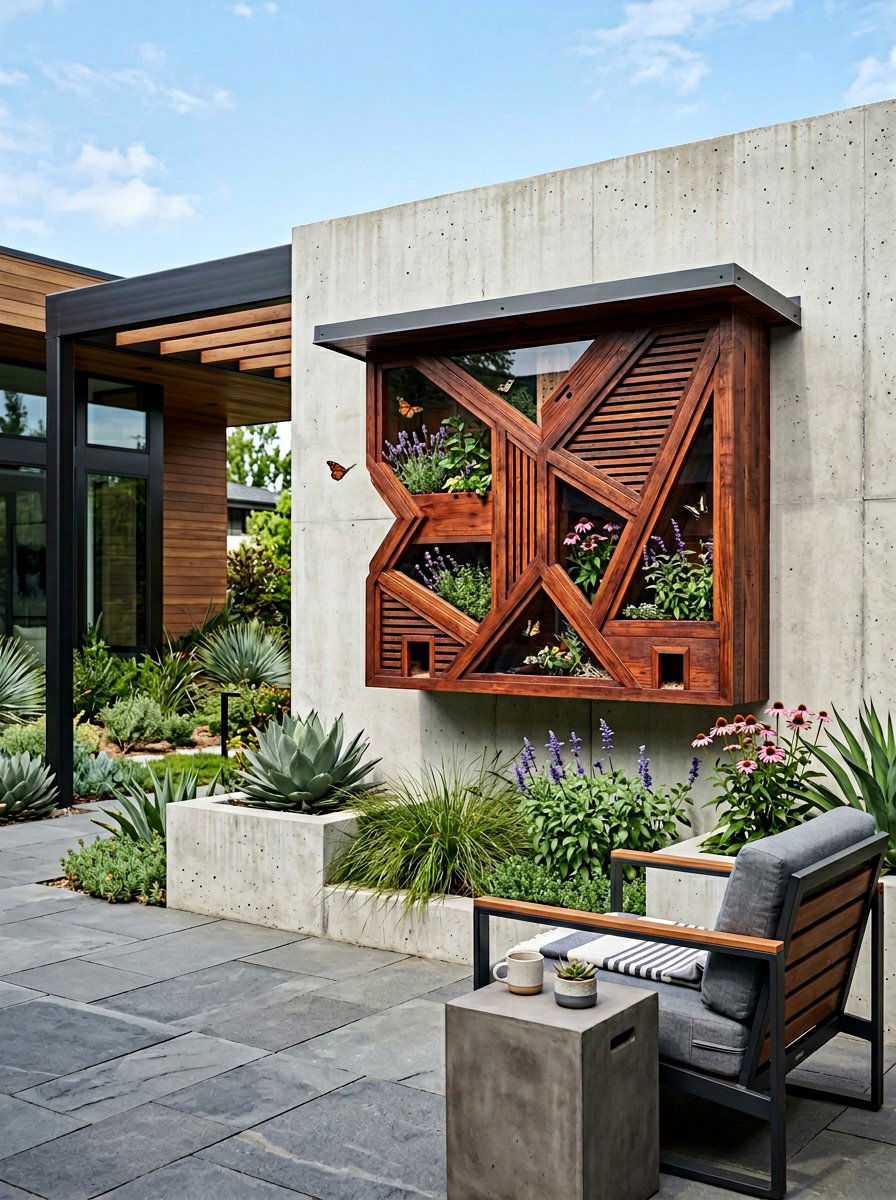 Modern Wood Butterfly Sanctuary - 25 Pallet Butterfly House Ideas