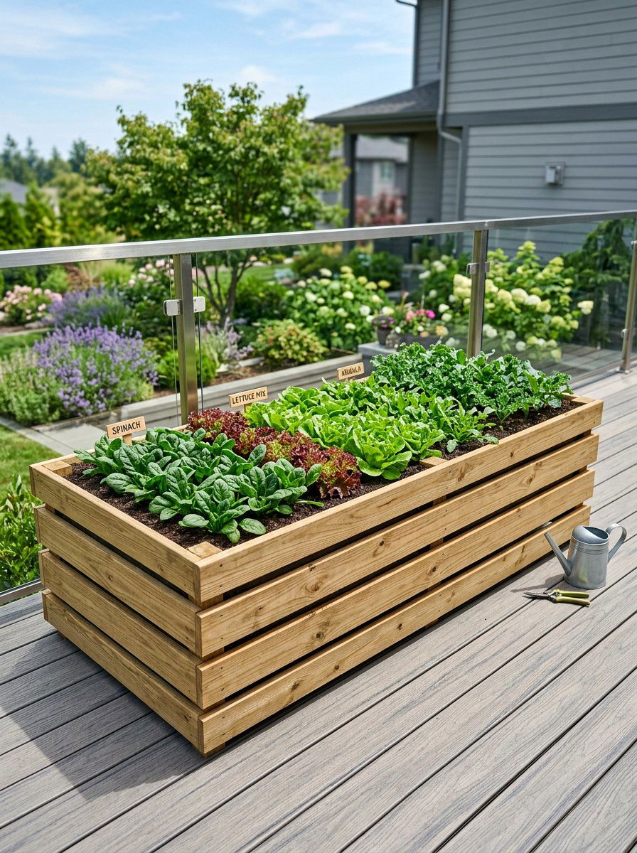 Modern horizontal pallet planter - 25 Pallet Hanging Planter Ideas