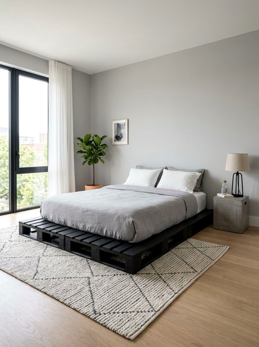 Modern pallet bed - 25 Full size pallet bed ideas