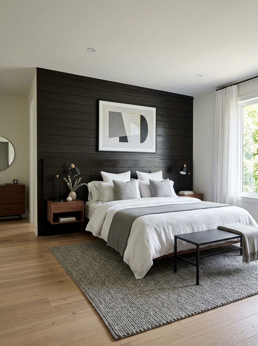 Modern pallet headboard - 25 Pallet headboard ideas