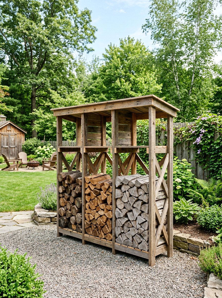 Modular Pallet Wood Unit - 25 Pallet Firewood Storage Rack Ideas