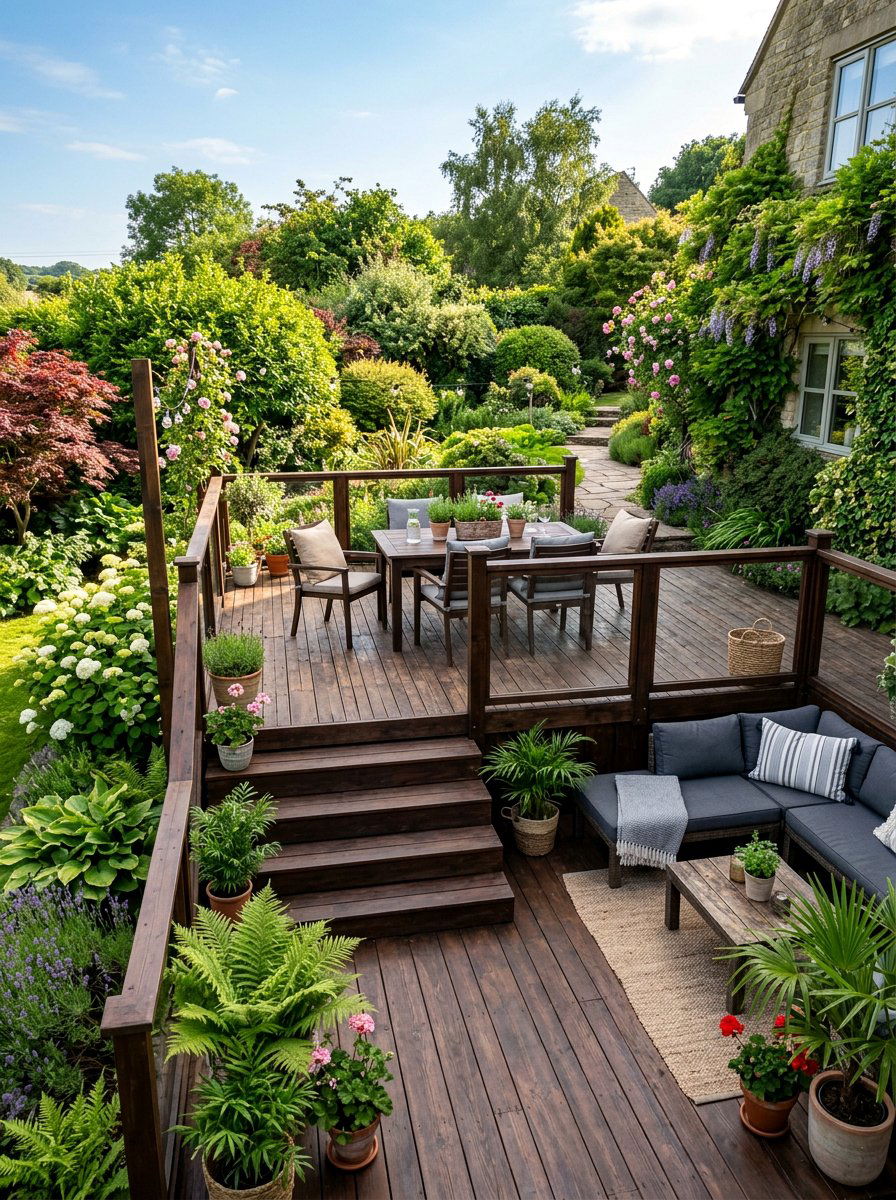 Multi Level Pallet Deck - 25 Pallet Deck for Backyard Ideas