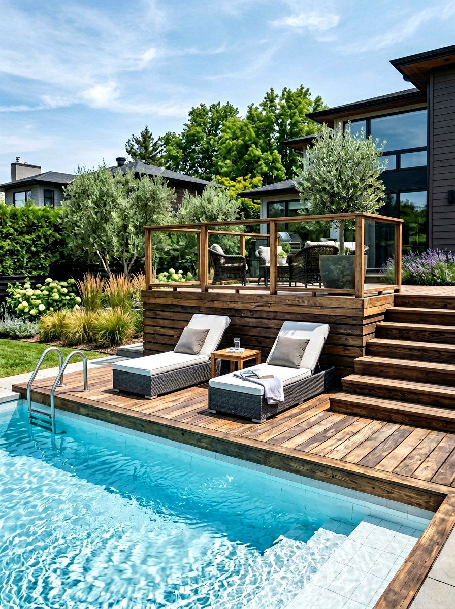 Multi Level Pallet Pool Deck - 25 Pallet Pool Deck Ideas