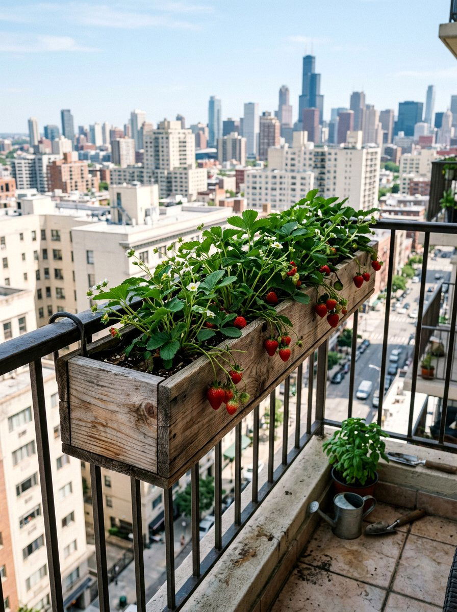 Narrow pallet planter - 25 Pallet Strawberry Planter Ideas