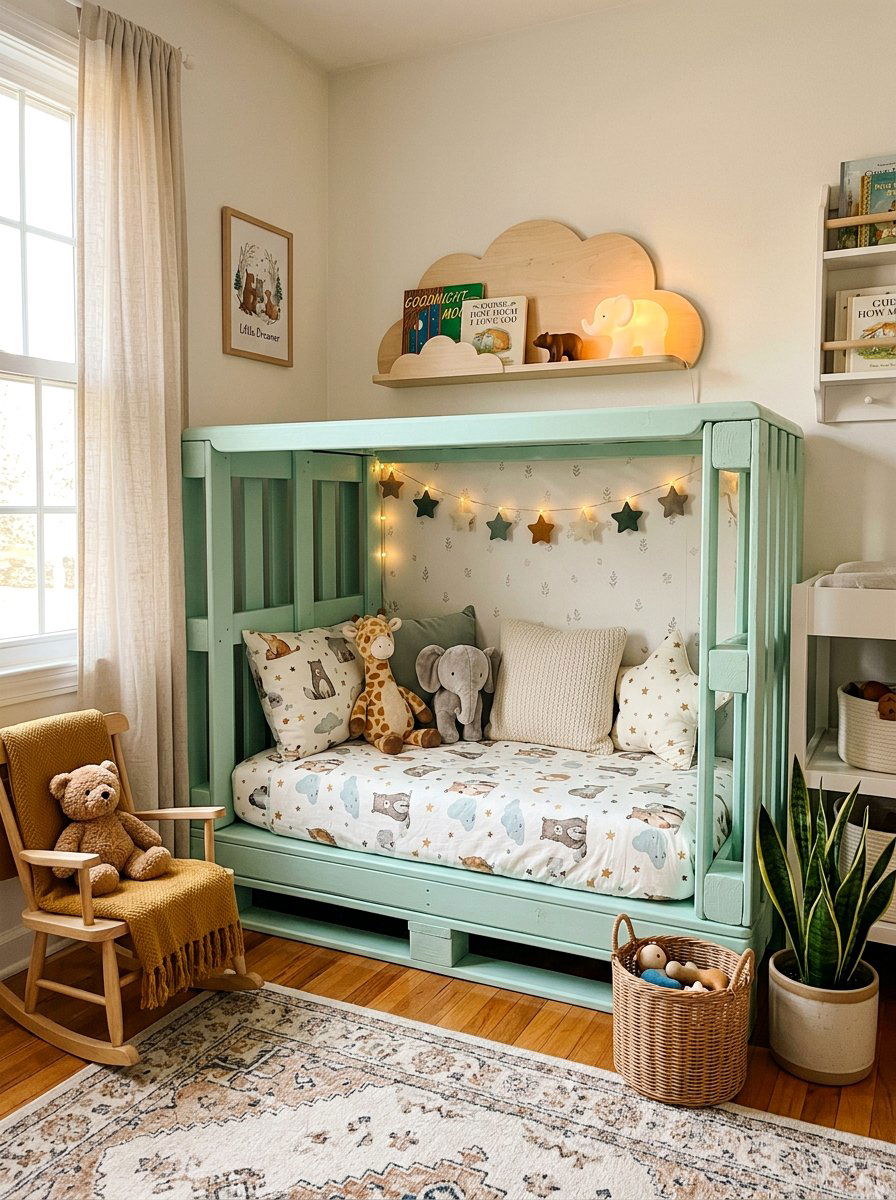Nursery Pallet Nook Bed - 25 Pallet reading nook bed ideas