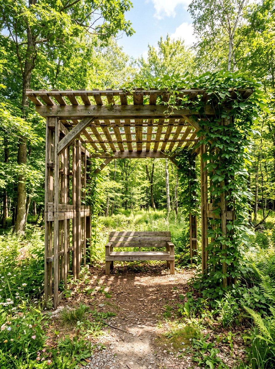 Open Roof Pallet Gazebo - 25 Pallet Gazebo Frame Ideas