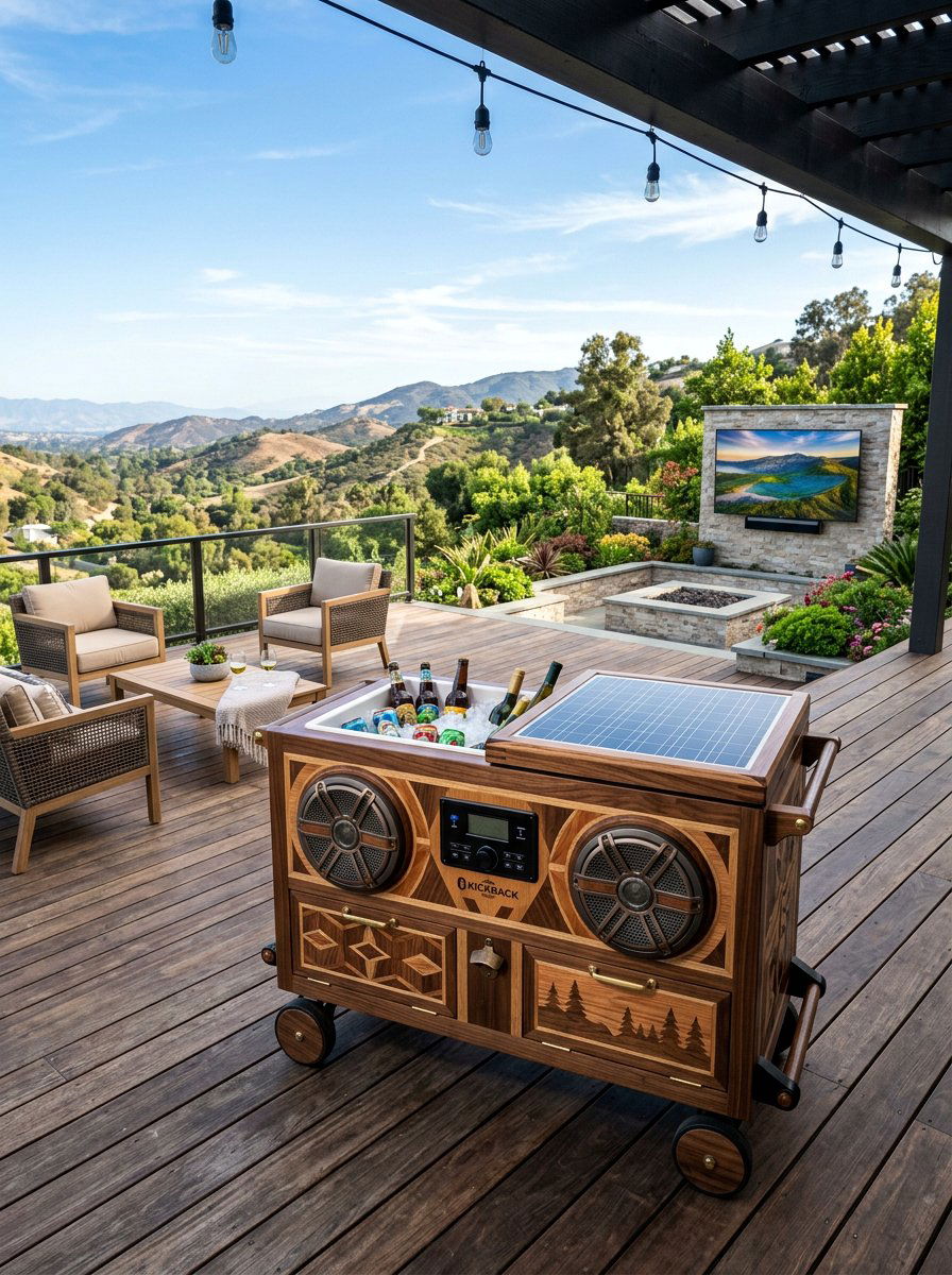 Outdoor Entertainment Cooler - 25 Pallet Outdoor Cooler Stand Ideas