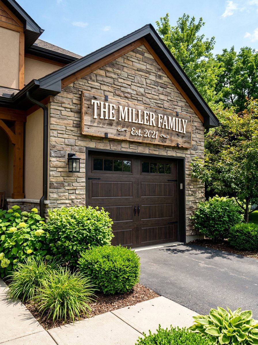 Outdoor Family Name Sign - 25 Pallet Outdoor Sign Ideas