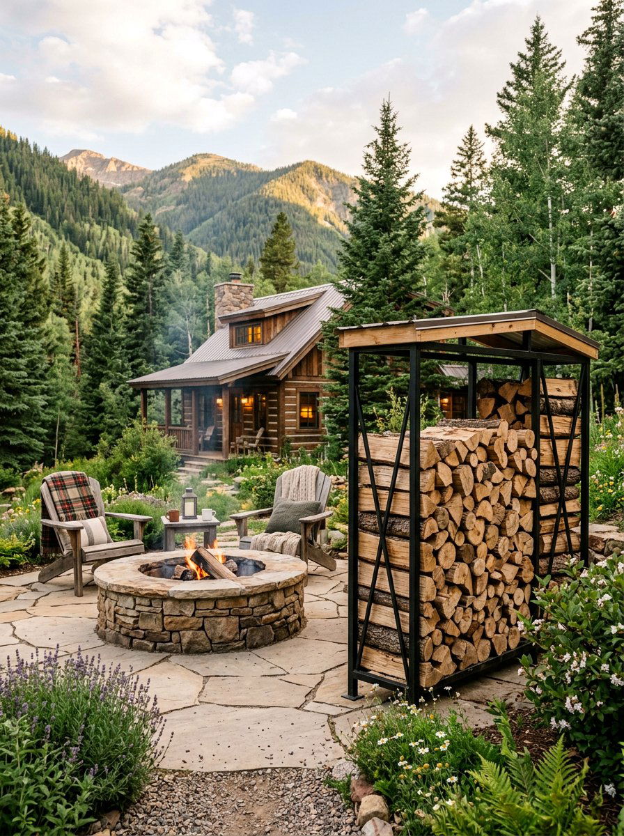 Outdoor Firewood Storage Rack - 25 Pallet Outdoor Storage Box Ideas