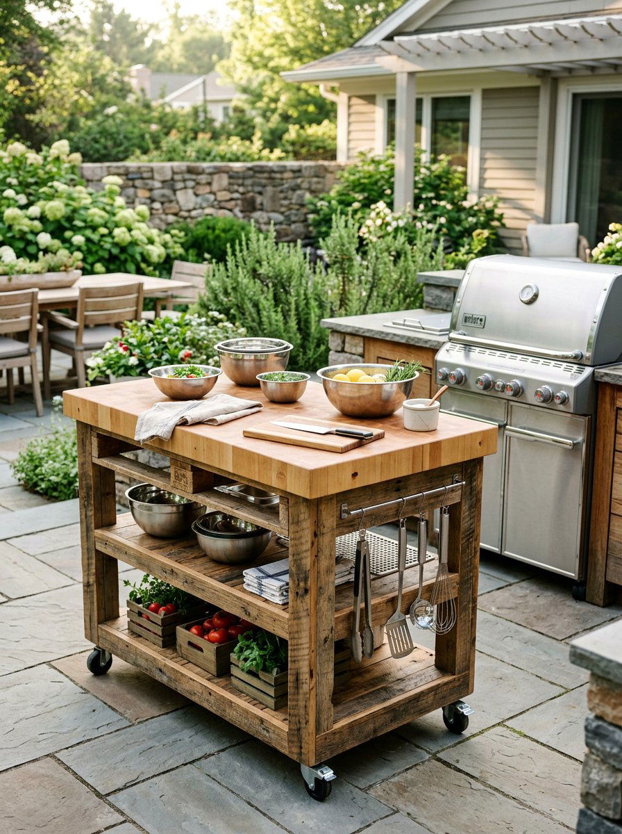 25 Pallet Outdoor Serving Cart Ideas for Easy Entertaining