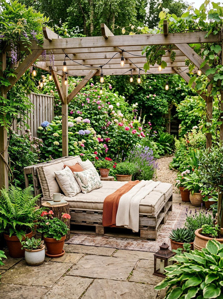 Outdoor Pallet Bed - 25 pallet bed ideas