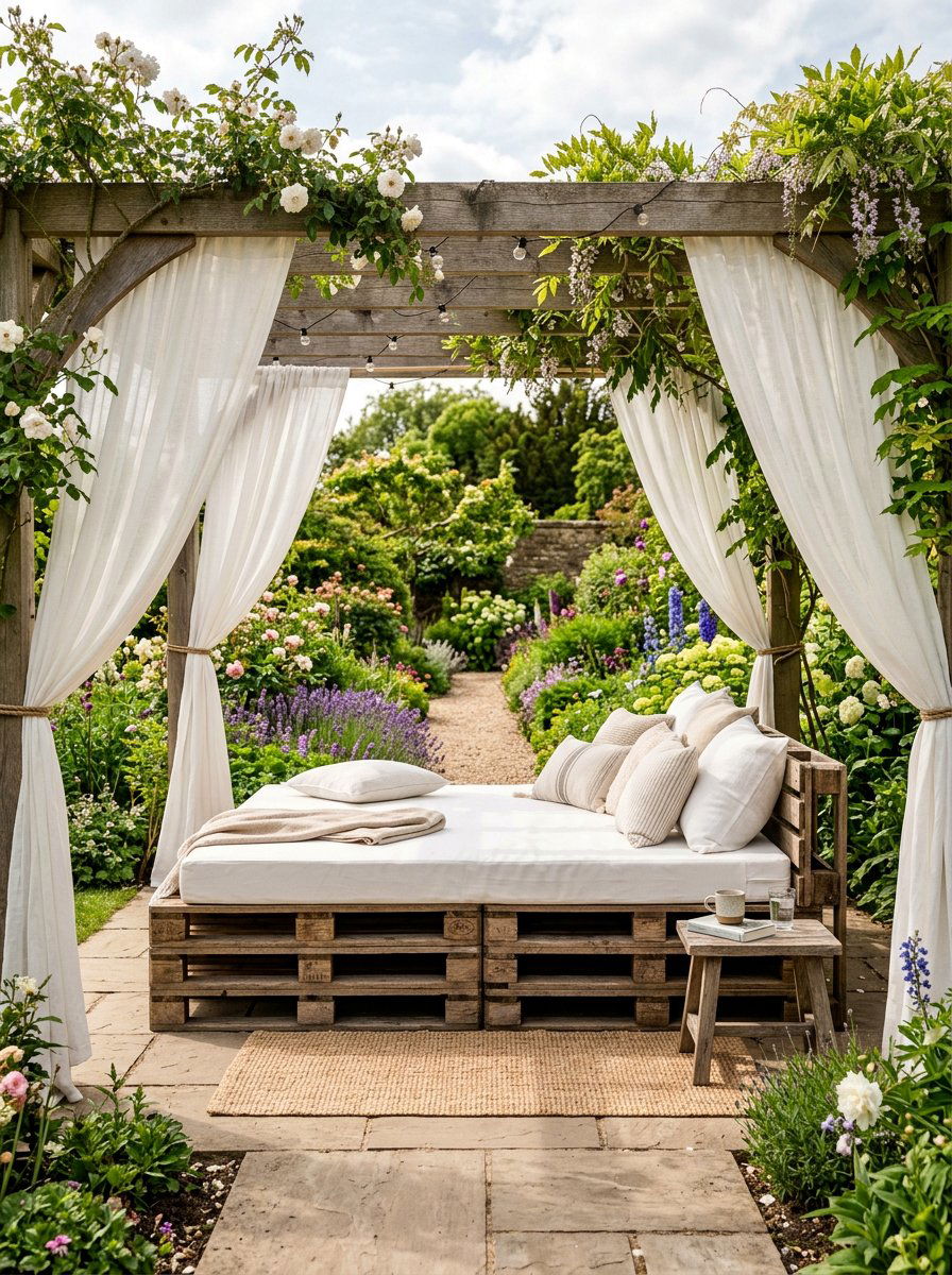 Outdoor Pallet Daybed - 25 Pallet Outdoor Sofa Ideas