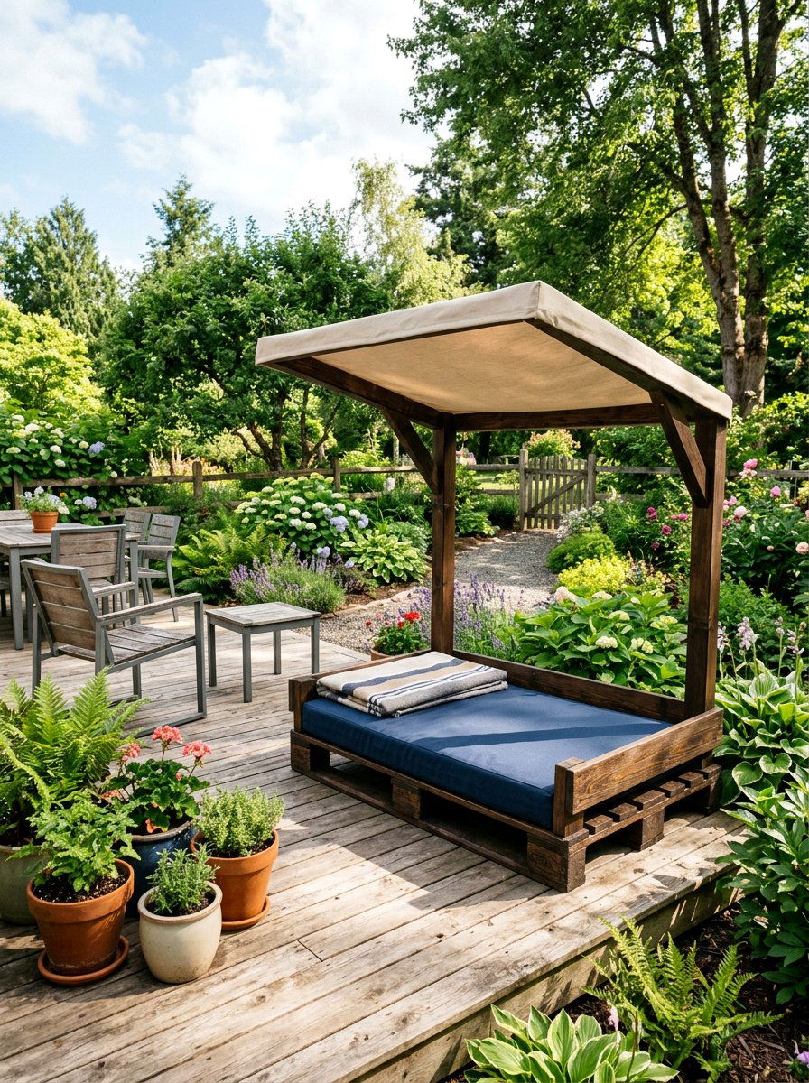 Outdoor Pallet Dog Bed - 25 pallet bed for dogs