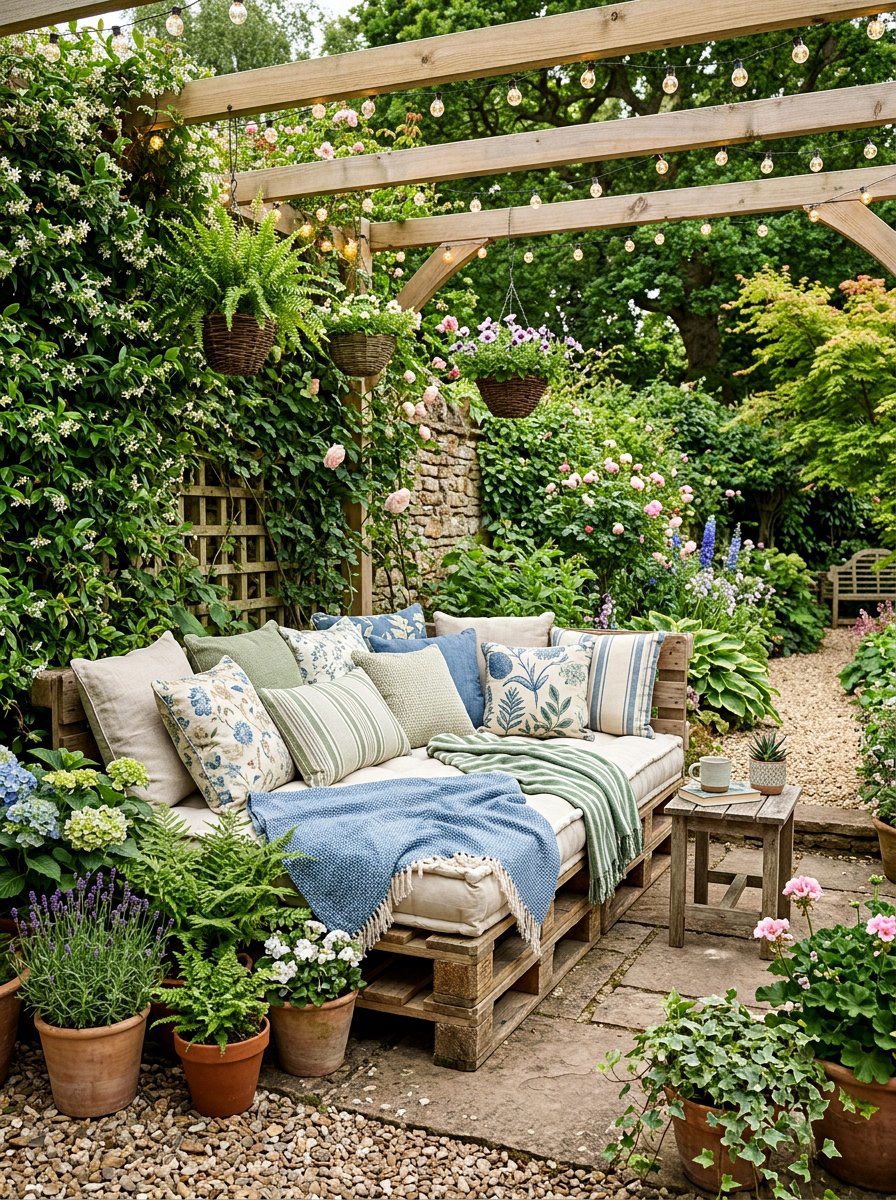 Outdoor Pallet Nook Bed - 25 Pallet reading nook bed ideas
