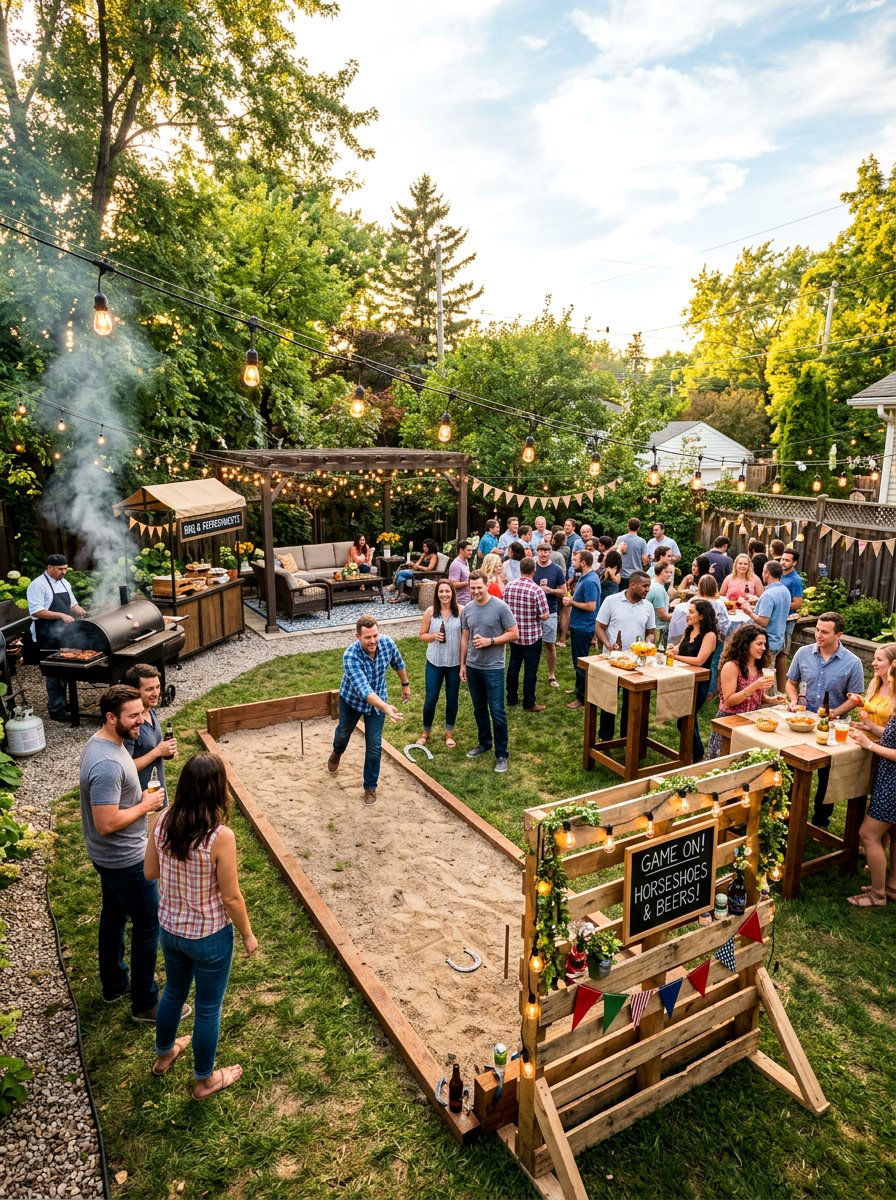 Outdoor Party Horseshoe Pit - 25 Pallet Horseshoe Pit Frame Ideas