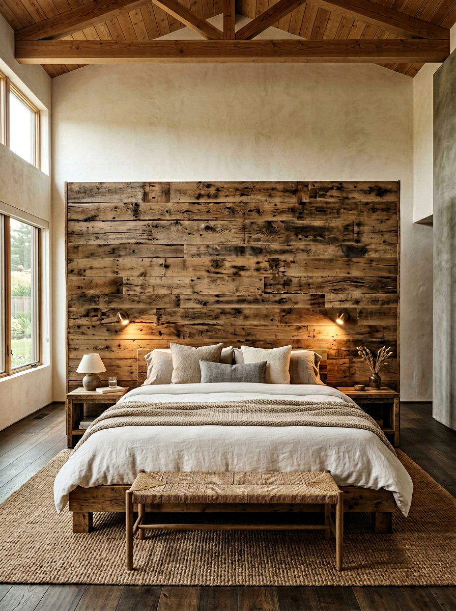 Oversized Headboard Bed - 25 California king pallet bed ideas
