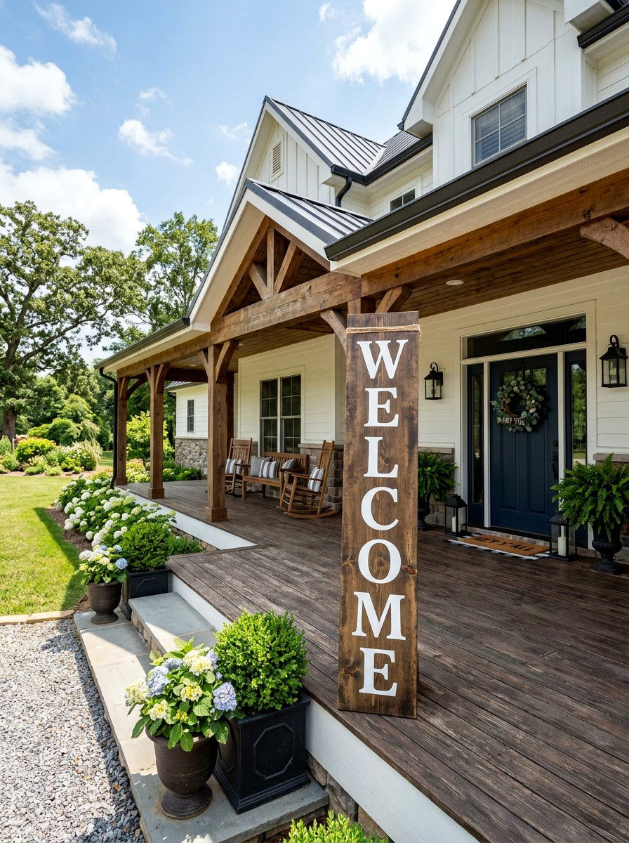 Oversized porch welcome sign - 25 Pallet Welcome Sign for Porch Ideas