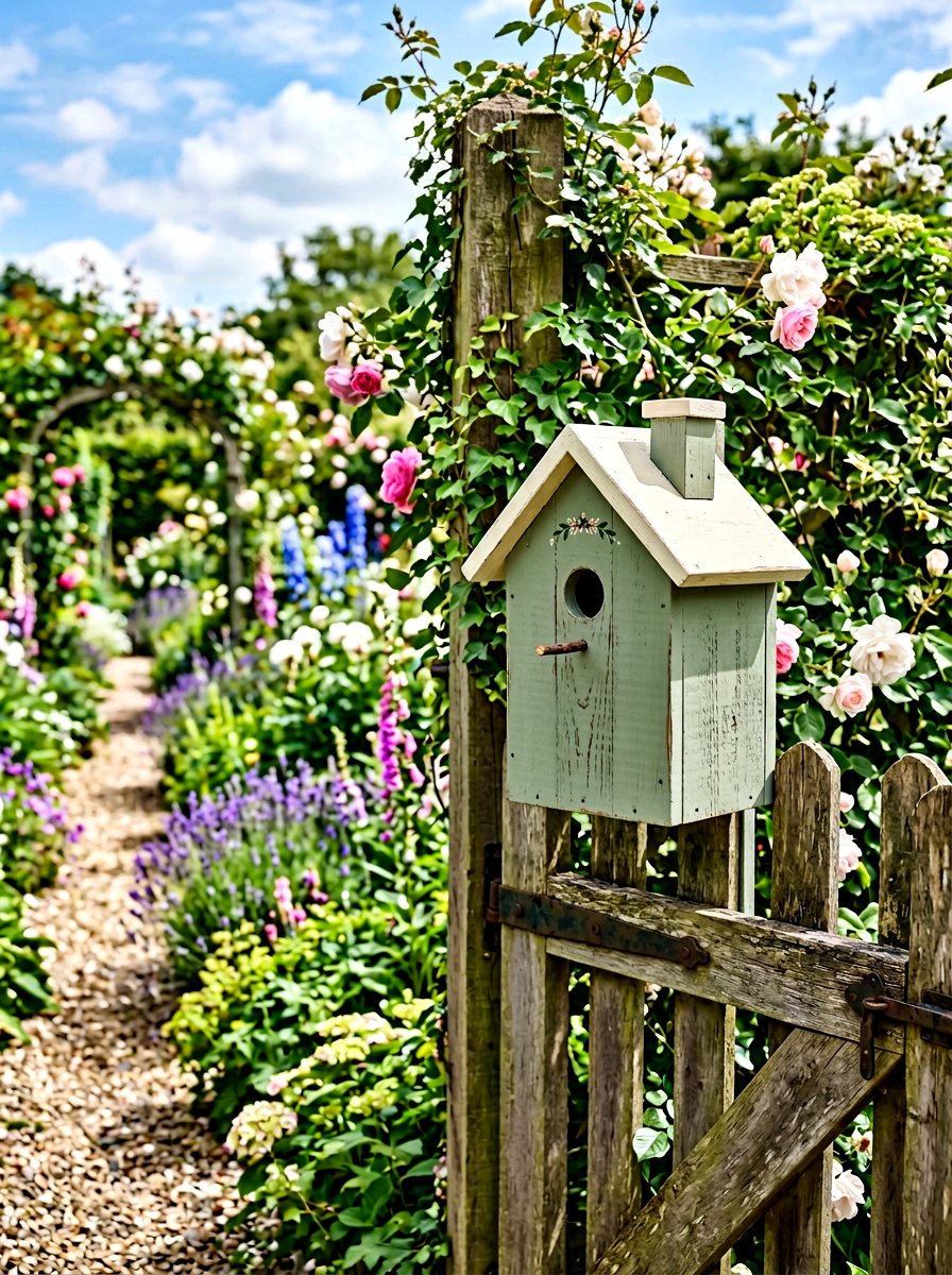 Painted Birdhouse - 25 Pallet Birdhouse Ideas