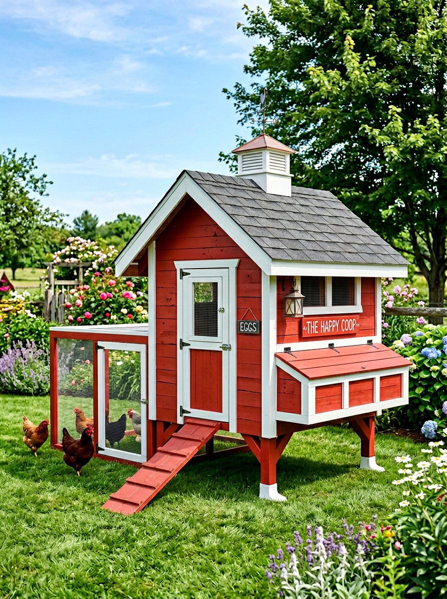 Painted Pallet Chicken Coop - 25 Pallet Chicken Coop Ideas