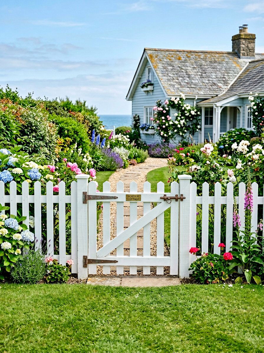 Painted white pallet gate - 25 Pallet Garden Gate Ideas