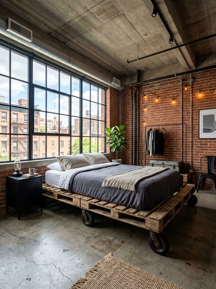 Pallet Bed With Wheels - 25 pallet bed ideas