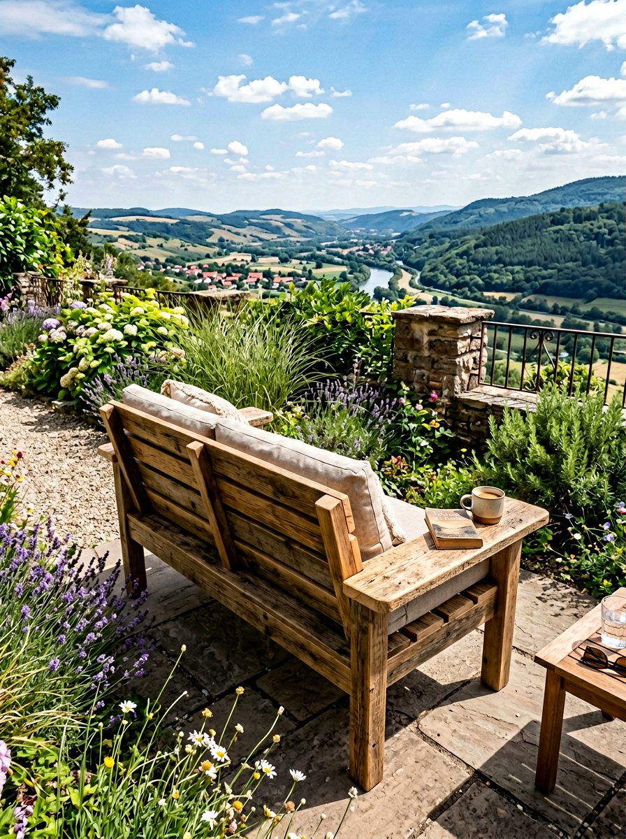 Pallet Bench With Armrests - 25 Pallet Bench for Garden Ideas