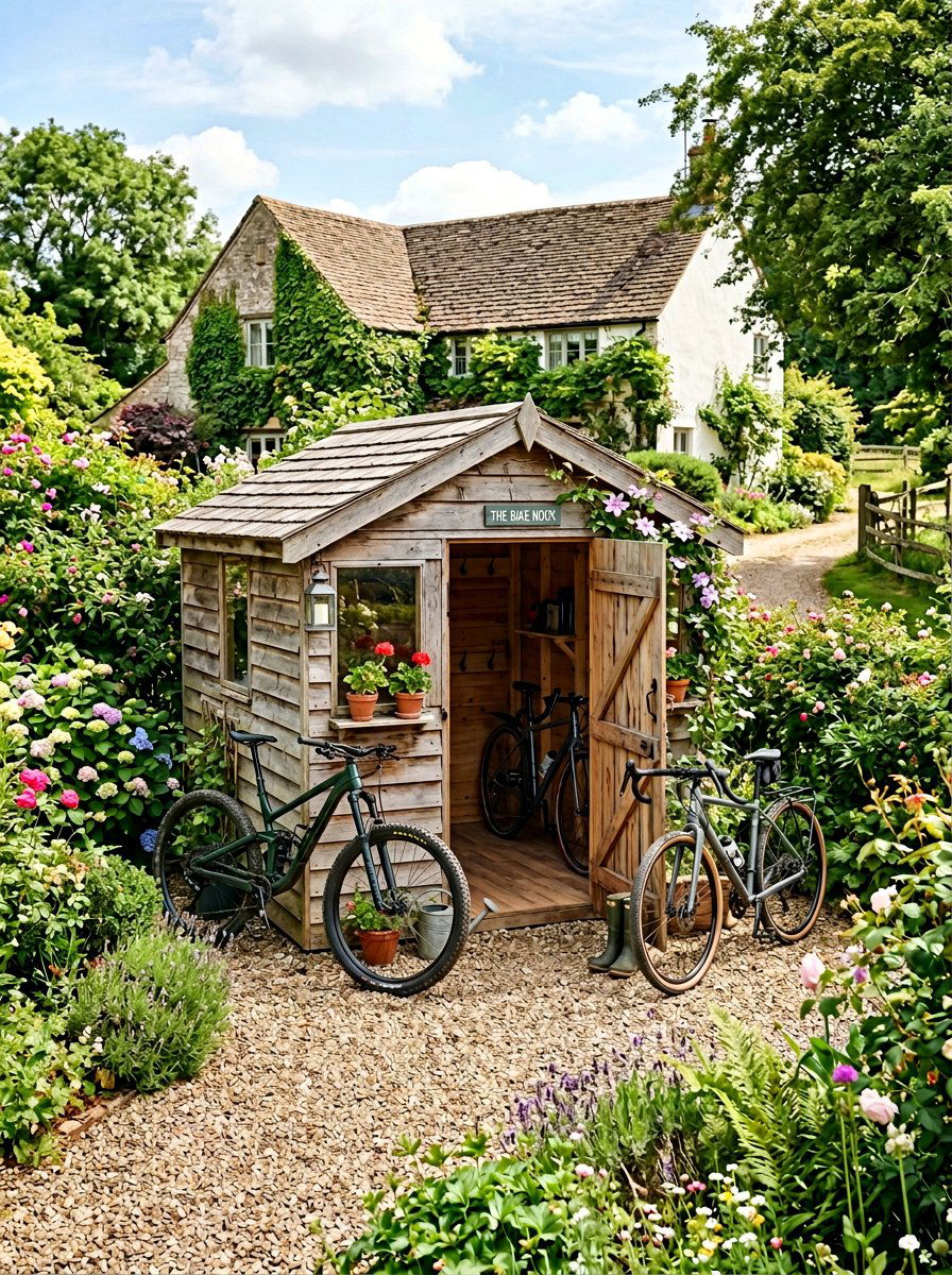 Pallet Bike Storage Shed - 25 Pallet Outdoor Storage Box Ideas