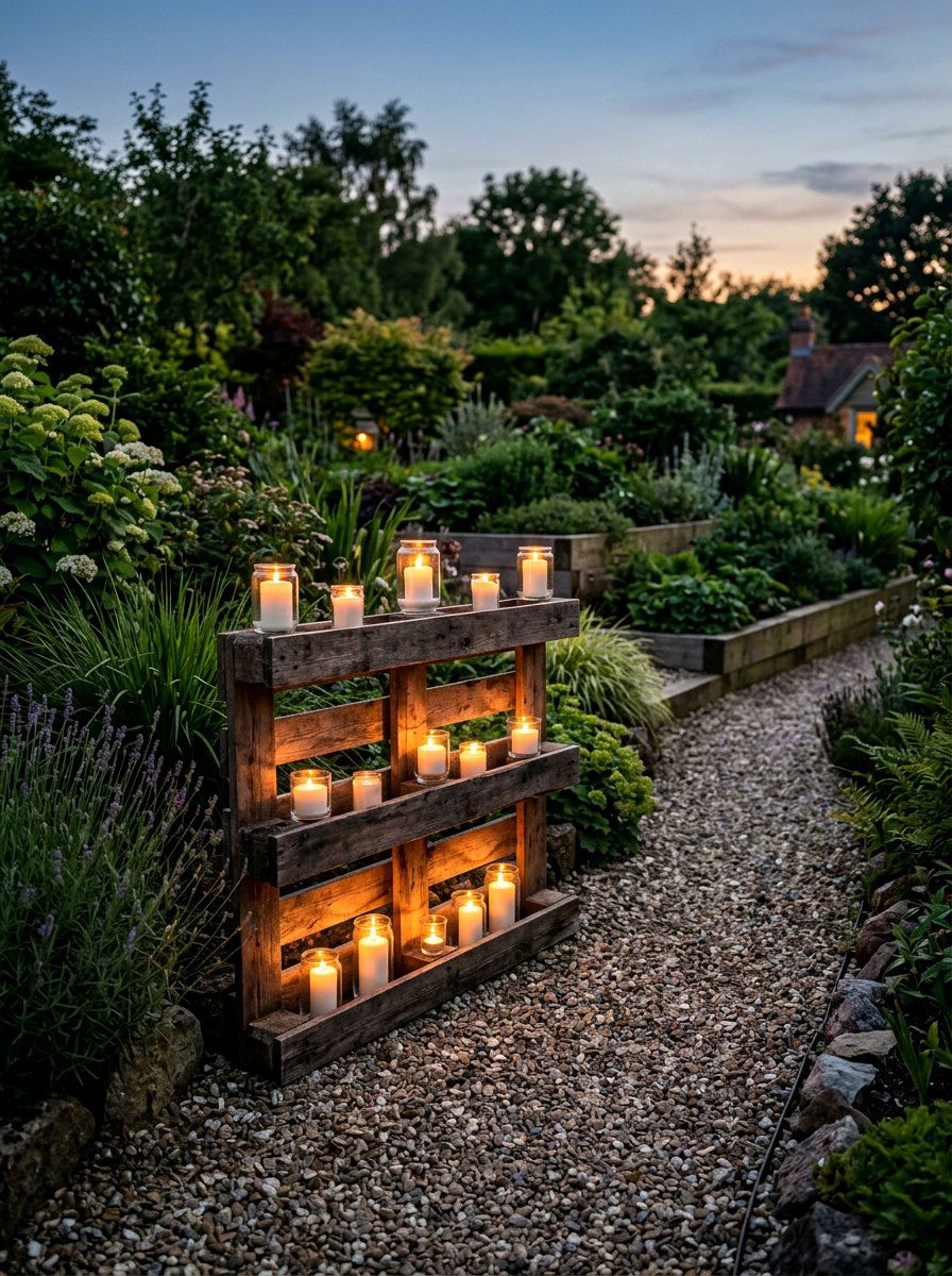 Pallet Candle Holder - 25 Pallet Lantern for Garden Ideas