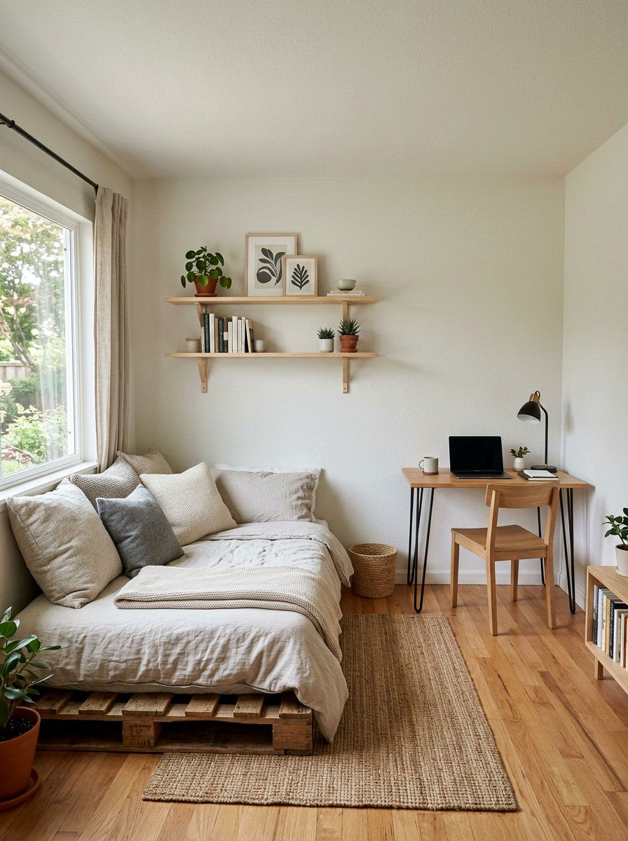 Pallet Daybed Simple - 25 Minimalist pallet bed ideas