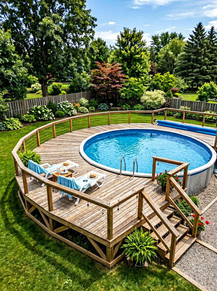 Pallet Deck For Above Ground Pool - 25 Pallet Deck for Backyard Ideas