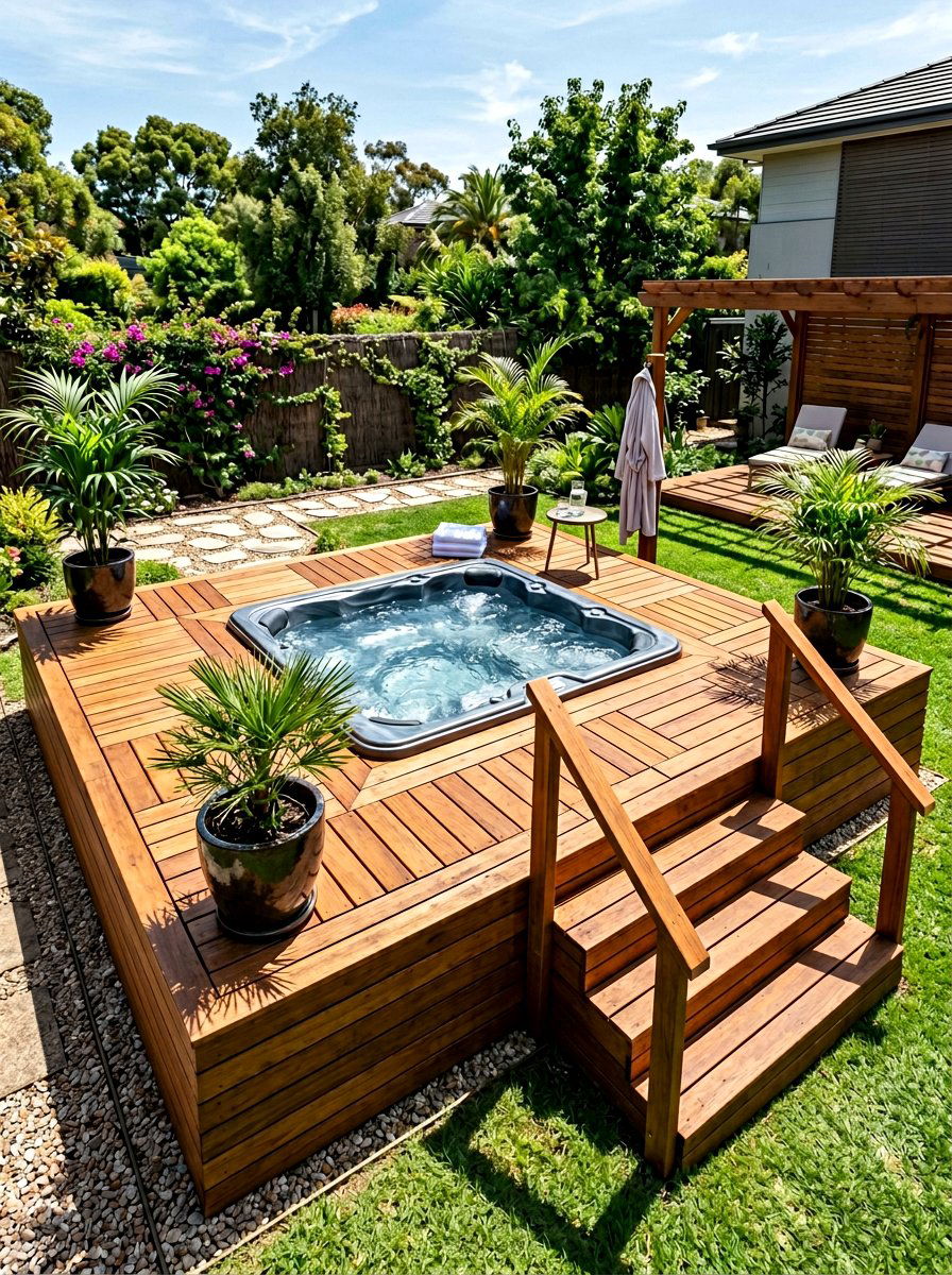 Pallet Deck For Hot Tub - 25 Pallet Deck for Backyard Ideas